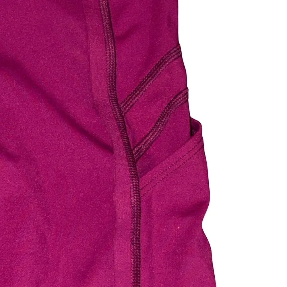Athleta Vitality Rib 7/8 Tight Women's Size S Velvet Plum Purple High Rise